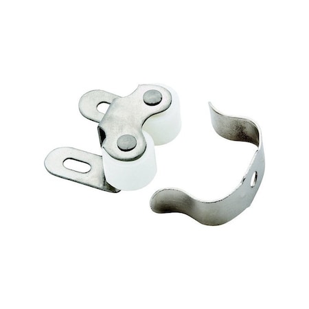 Amerock Amerock 1-1/16 in. W X 1 in. D Nickel Steel Roller Catch BP347414